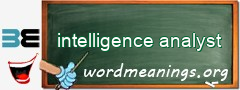 WordMeaning blackboard for intelligence analyst